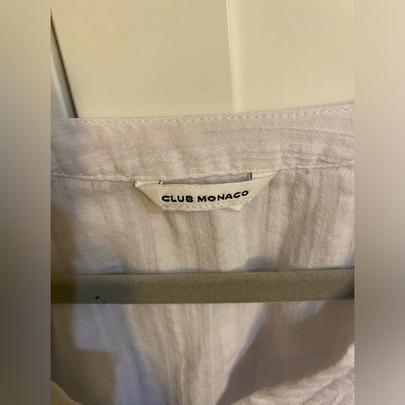 Club Monaco white long sleeve shirt - Picture 2 of 2